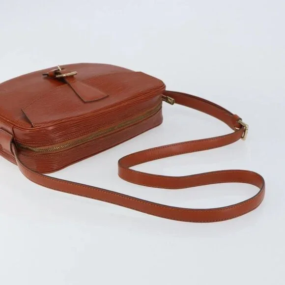LOUIS VUITTON Epi Jeune Fille MM Shoulder Bag Brown M52153 LV Auth am10076